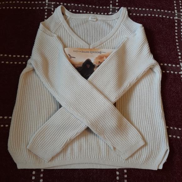 Garage Sweaters - Garage cold shoulder sweater